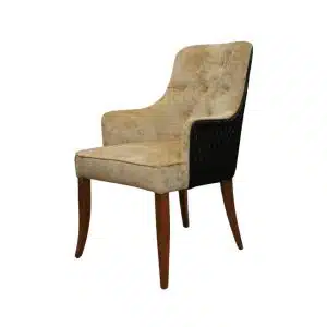 Home Decor Coda Dining Chair HB Cream ( Quilt ) Side View