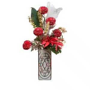 Home Decor Flower Arrangement No-86 Imlek Pussy Willow Pot HD Front View