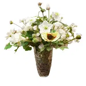 Home Decor Flower Arrangement No-I A Xtra White Flower 24 Front View