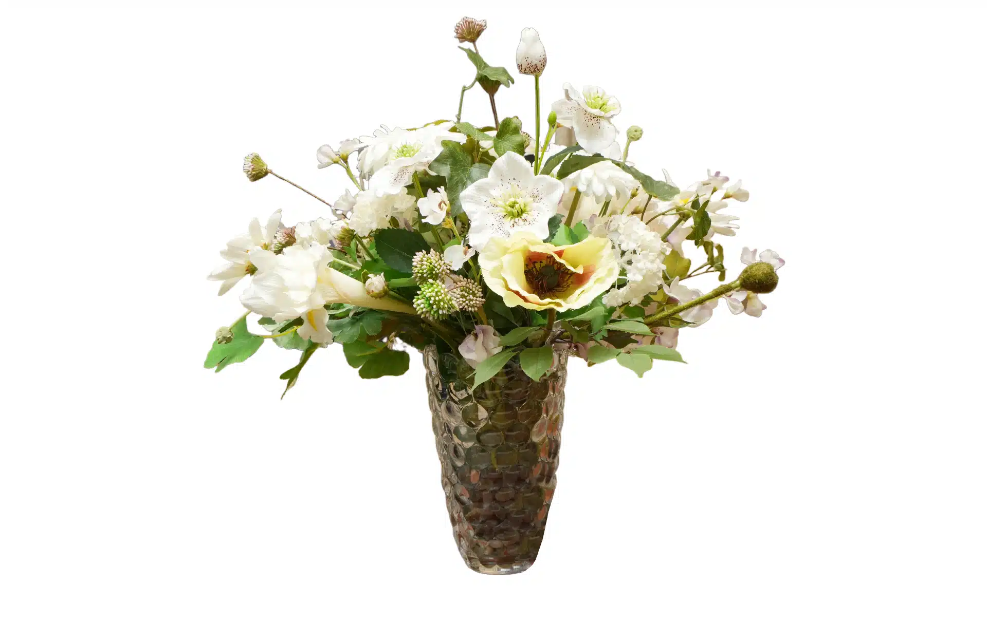 Home Decor Flower Arrangement No-I A Xtra White Flower 24 Front View