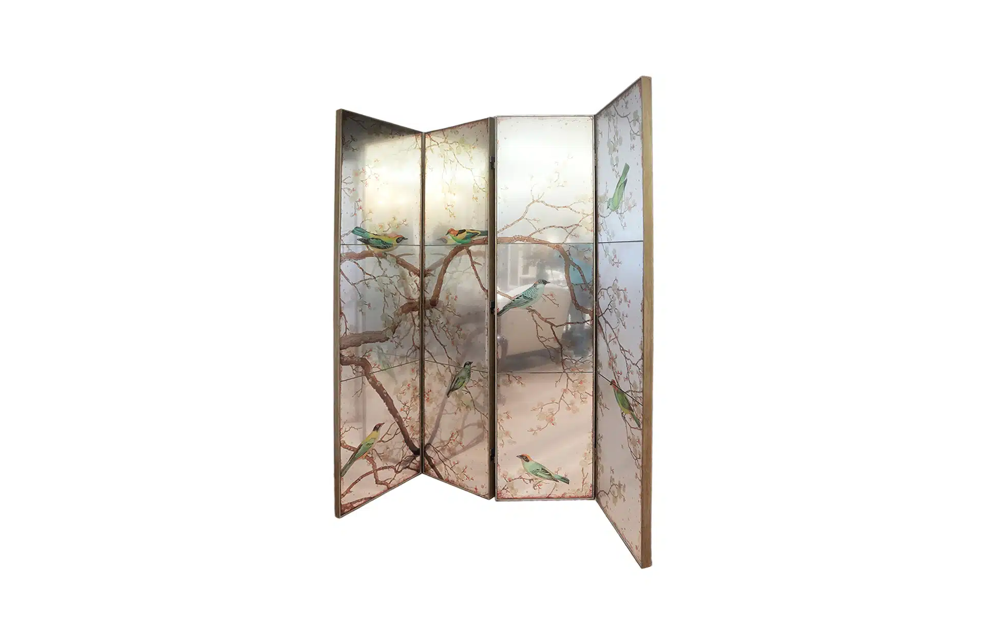 Home Decor Room Dividers Exotic Melodies 4-Panel Screen 38999 Side View