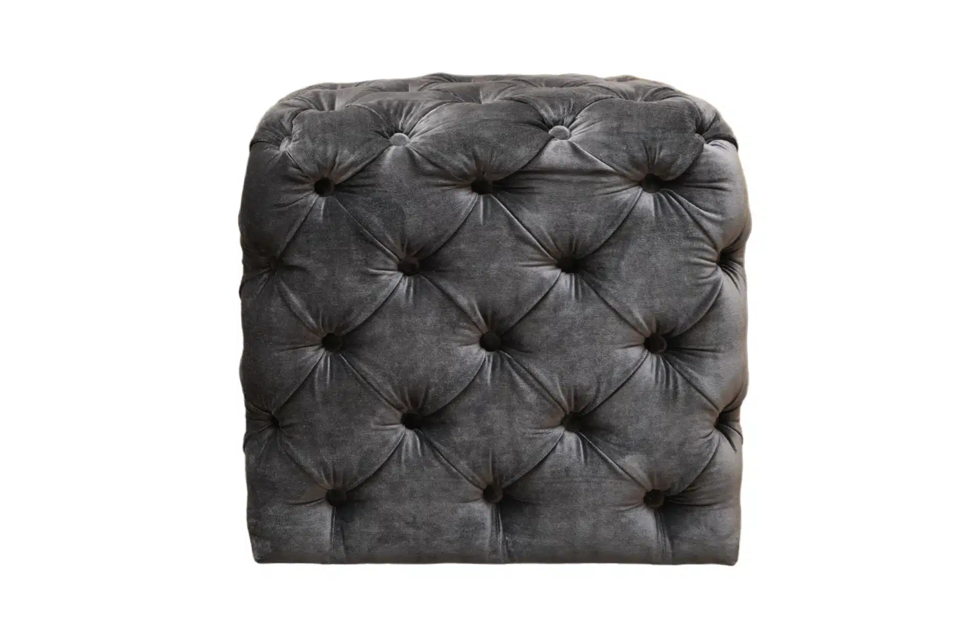 Home Decor Ottoman & Pouf Baxter Pouf 06 Charoal Front View