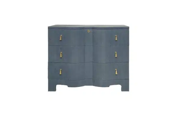 Home Decor Chest of Drawers and Dressers Venice Grass Cloth Coctail - Chest Front View