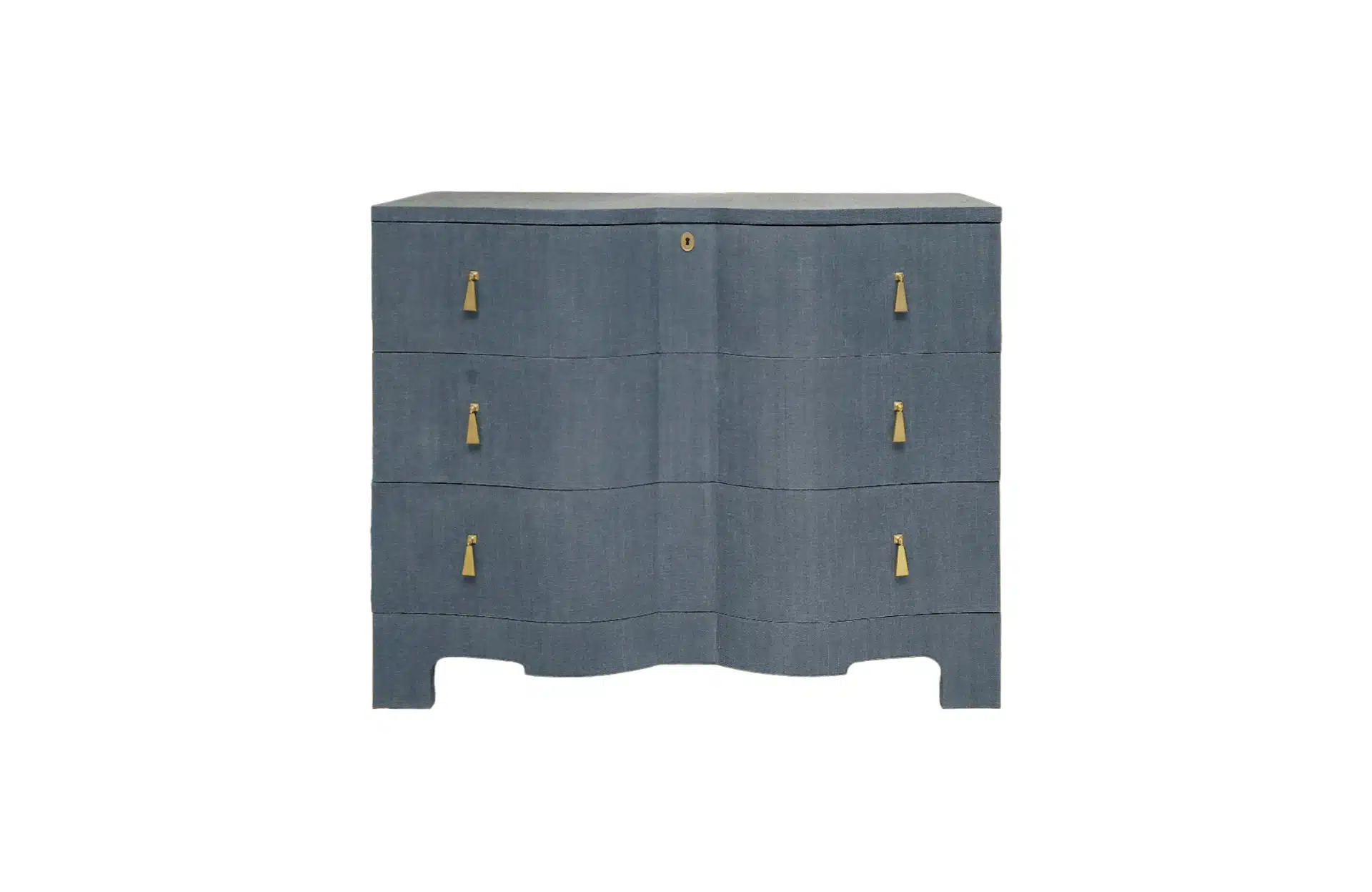 Home Decor Chest of Drawers and Dressers Venice Grass Cloth Coctail - Chest Front View