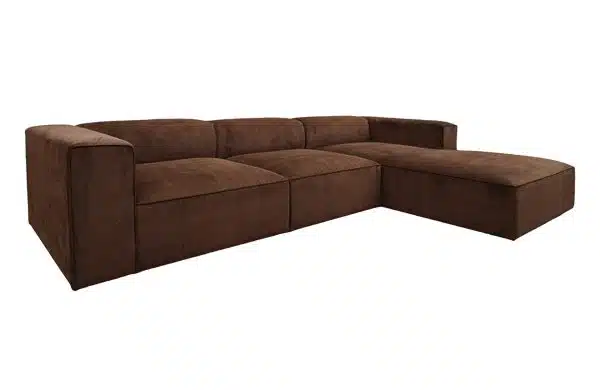 Home Decor Sectional & Corner Sofas Tori L Sofa SV Expresso Front/Side View