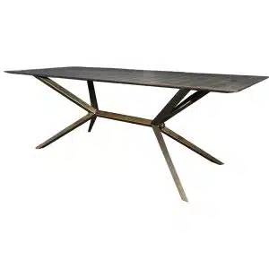 Home Decor MU-078-003 Spider Leg Dining Table 2200 Side View