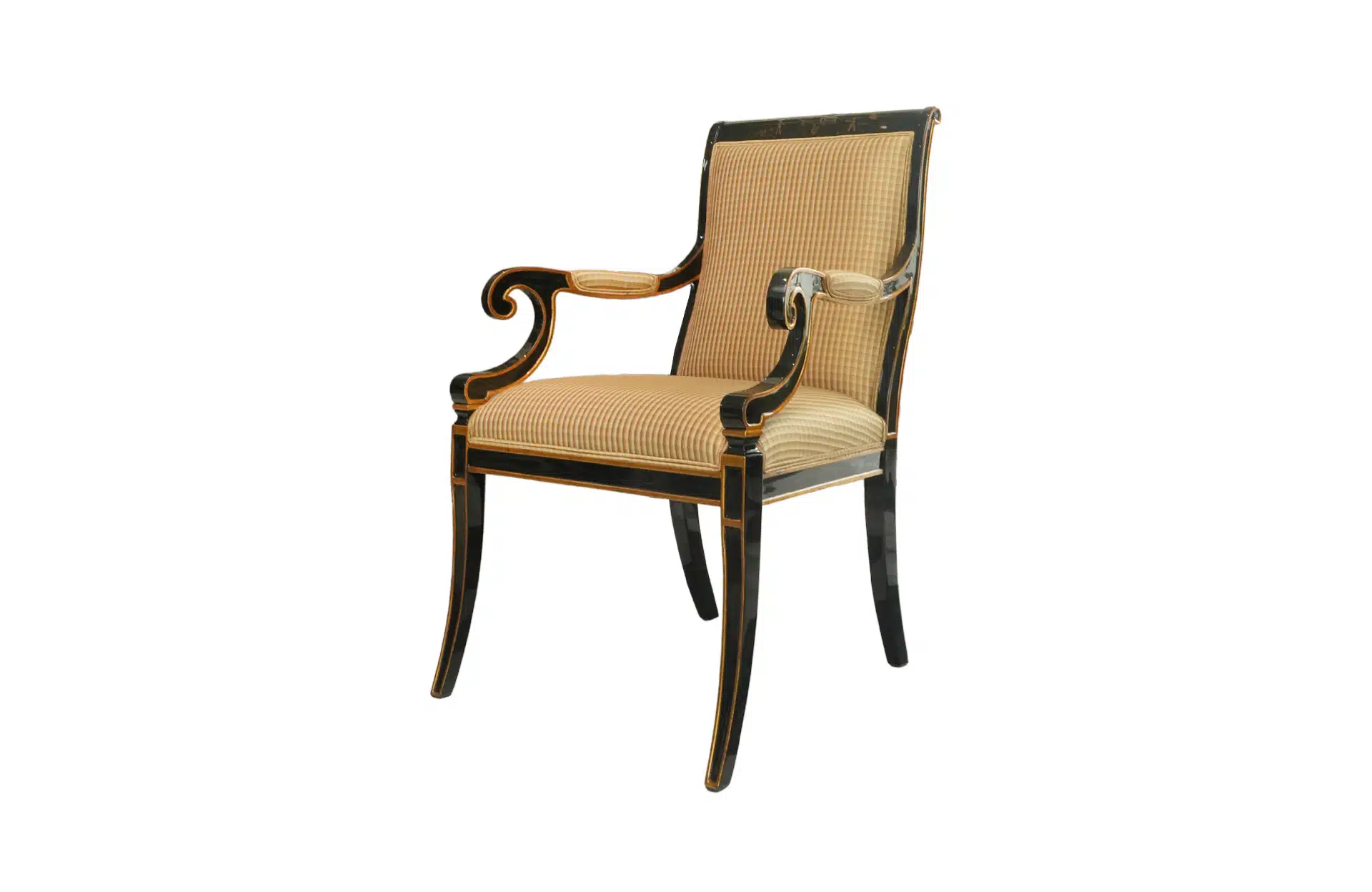 Home Decor Arm Chair Charleston Chinoiserie STTMC- 49 Side View