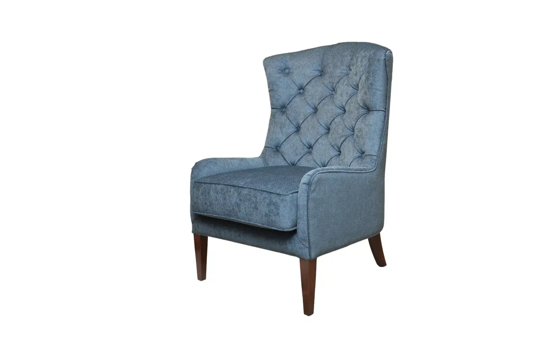 Home Decor Armchair Small Junot Single FM Denim Side View