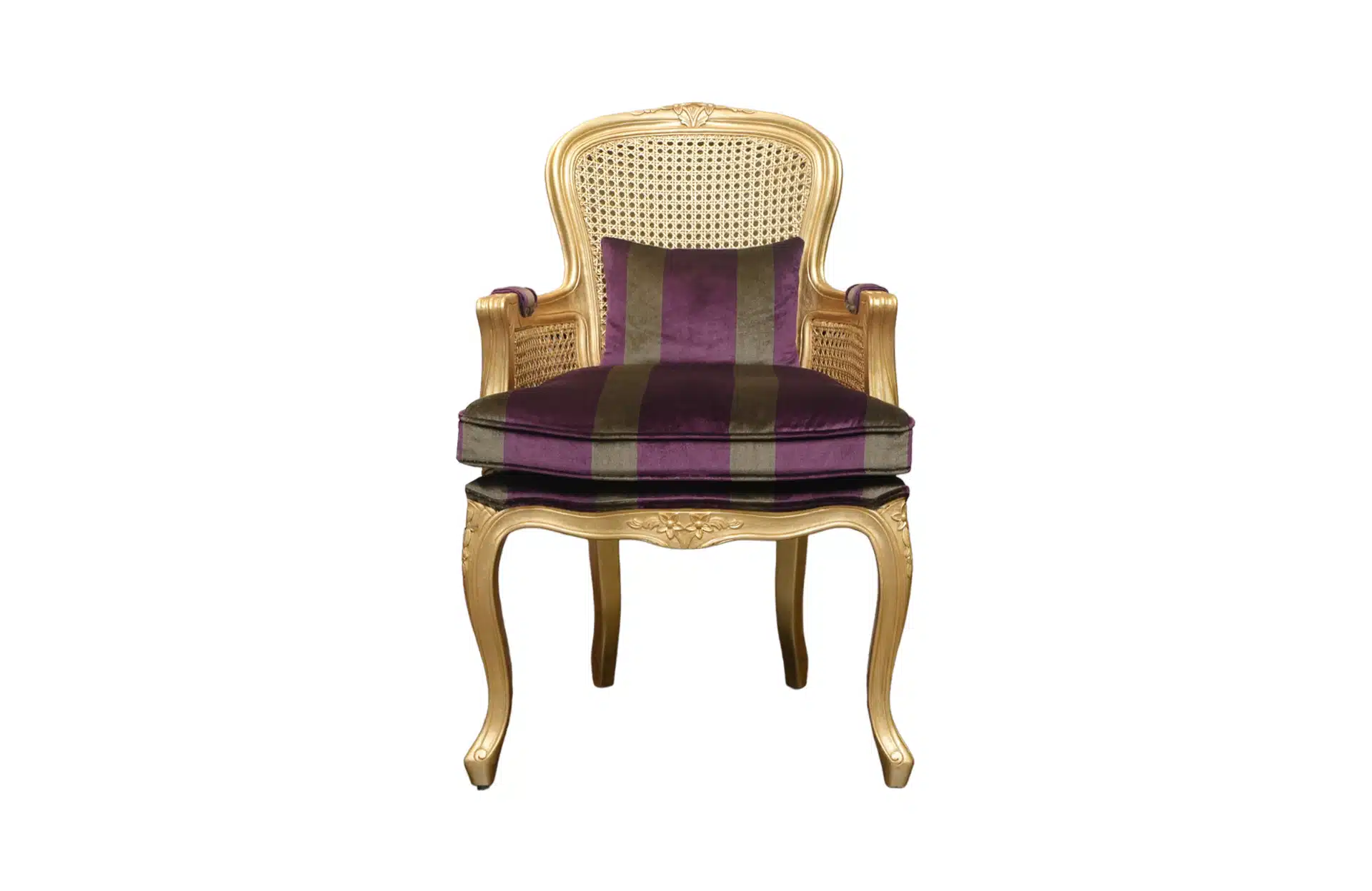 Home Decor Armchair De Mailly Chair MVS RG 1B Purple Front View