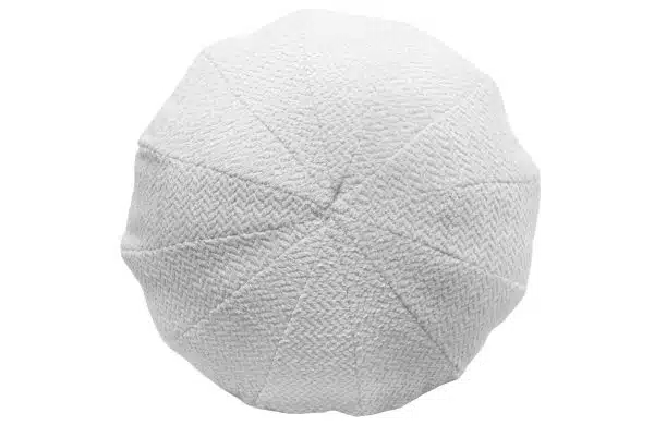 Home Decor CHN2003032828 Round Cushion 45 White Top View