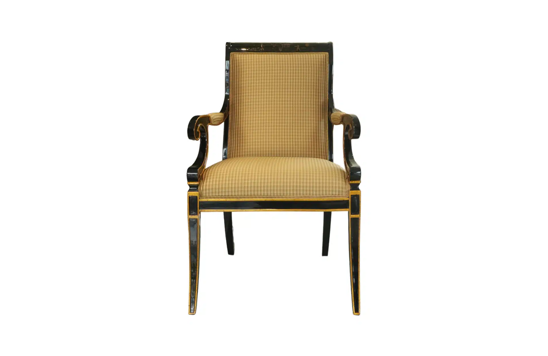 Home Decor Arm Chair Charleston Chinoiserie STTMC- 49 Front View