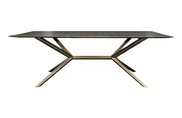 Home Decor MU-078-003 Spider Leg Dining Table 2200 Front View