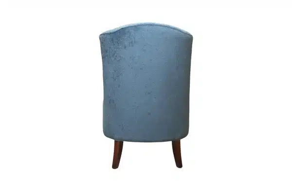 Home Decor Armchair Small Junot Single FM Denim Back View