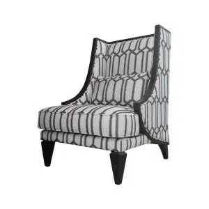 Home Decor Armchair Farren Single 05 Onyx (Terbalik) Side View