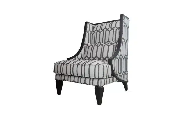 Home Decor Armchair Farren Single 05 Onyx (Terbalik) Side View