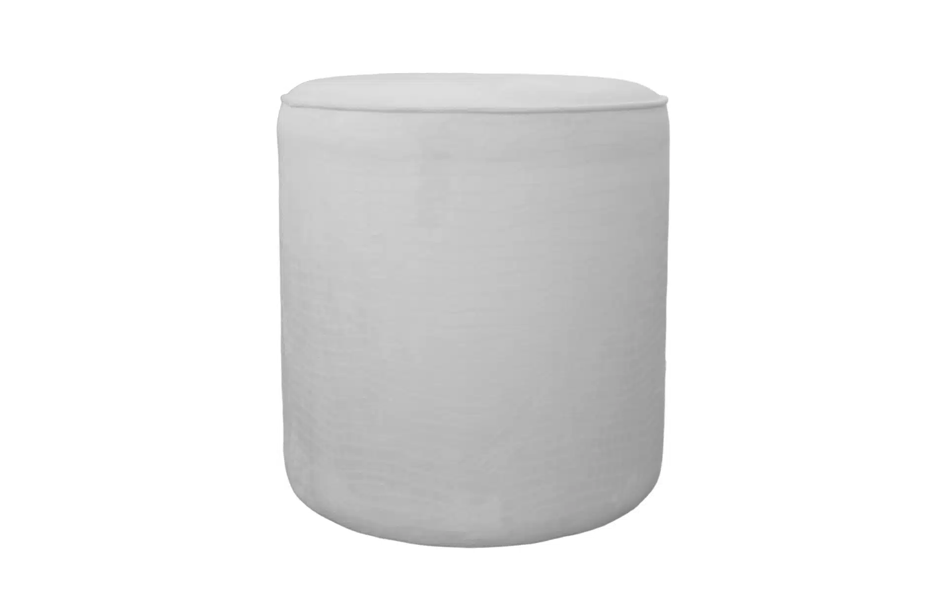 Home Decor Thunder Pouf Touch Snow Front View