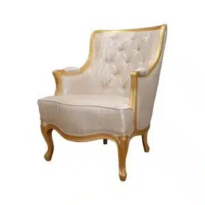 Home Decor Rawa Chair FC Champagne Armchair Side View