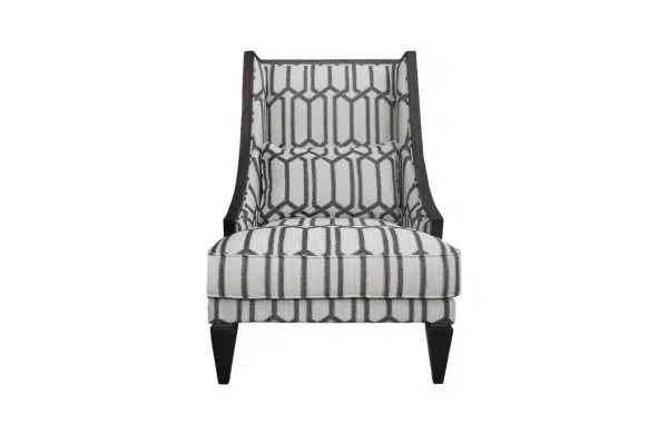 Home Decor Armchair Farren Single 05 Onyx (Terbalik) Front View