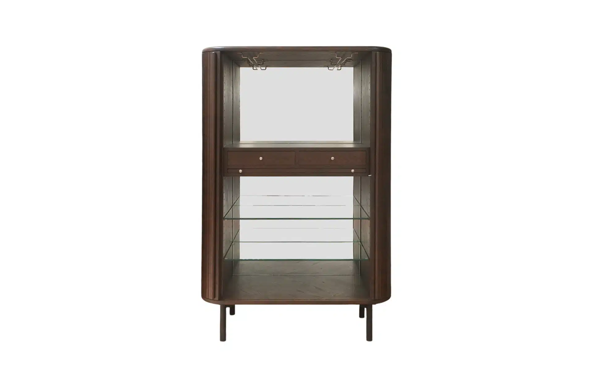 Home Decor Bar Cabinet BU180 Buffet/Sideboard Open Front View