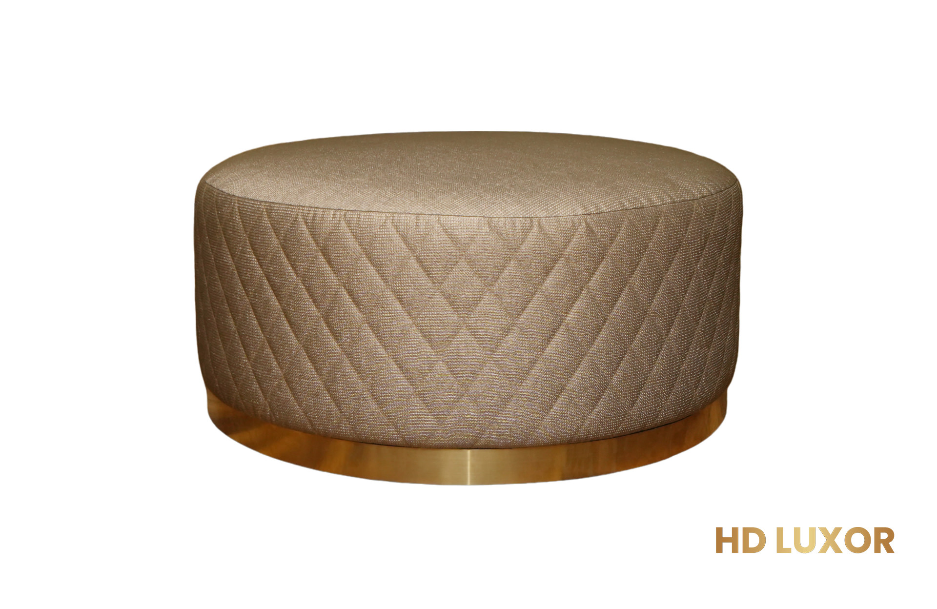 Home Decor Joke Round Ottoman Front View
