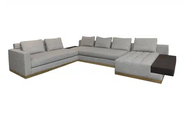 Home Decor Sectional & Corner Sofas Daniel L Sofa SA 10072-03 Side View