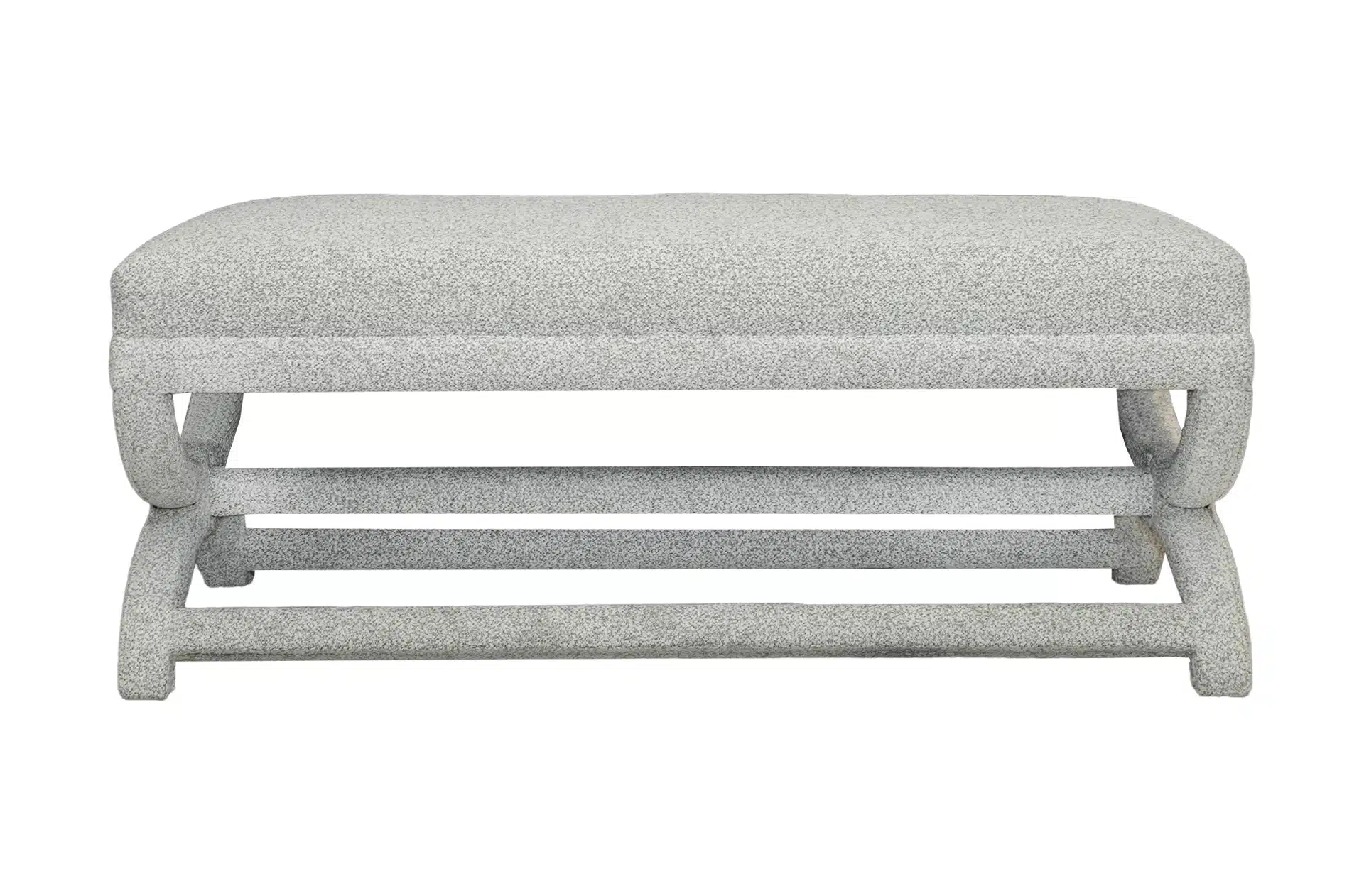 Home Decor Cris Cross Bench Front View