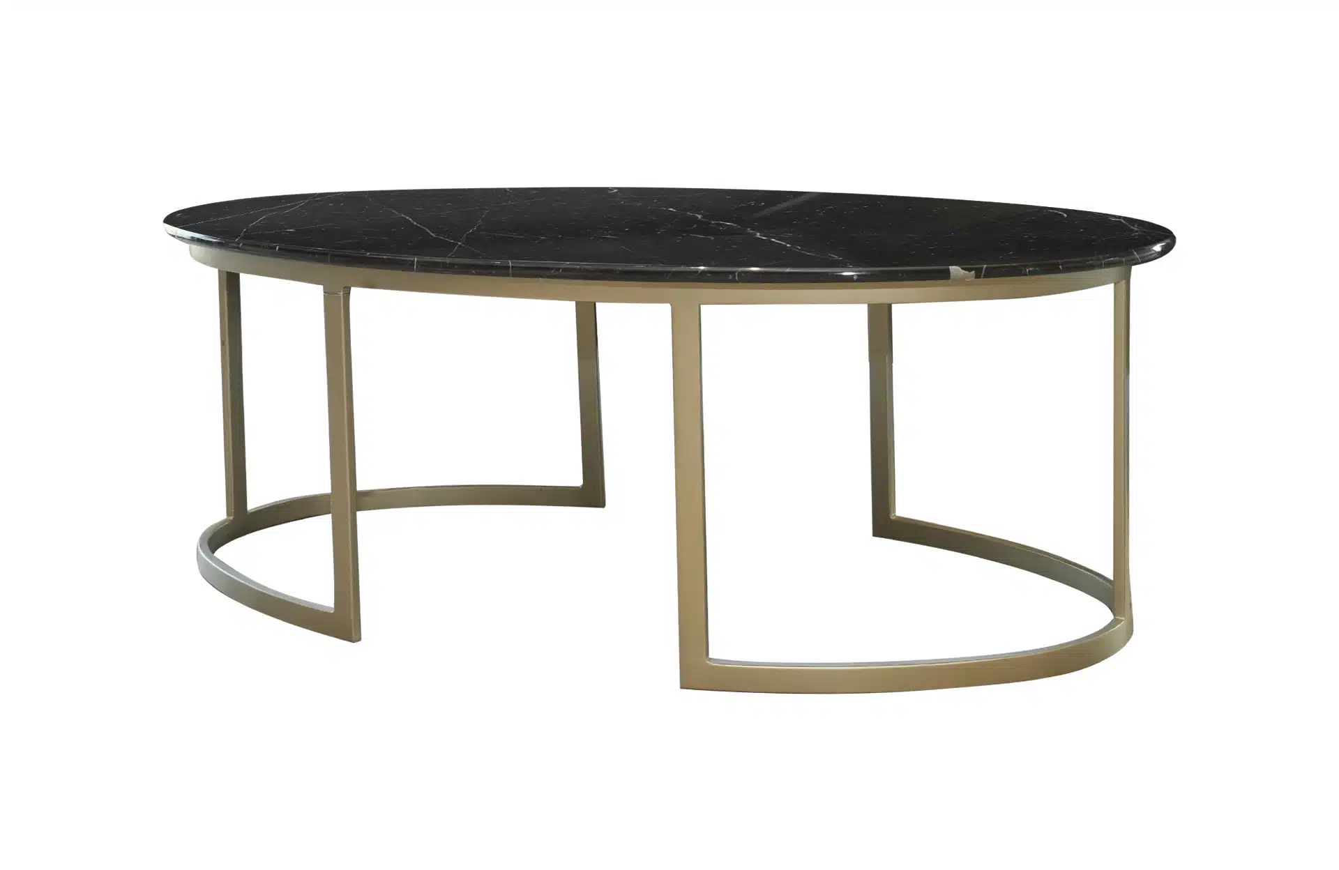 Home Decor Coffee Table Black Marble Side View