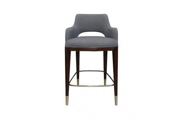 Home Decor Denton Bar Chair G 15 Slate Front View