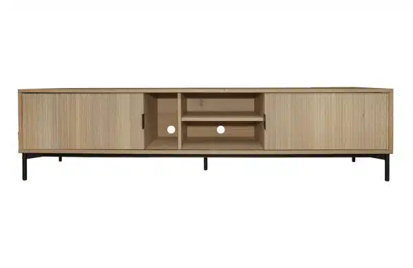 Home Decor TV Stands Vuelta Low Media Console Front View