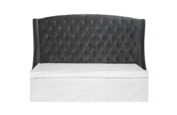 Home Decor Brome Bed Set AG 117 Graphite Headboard Front View