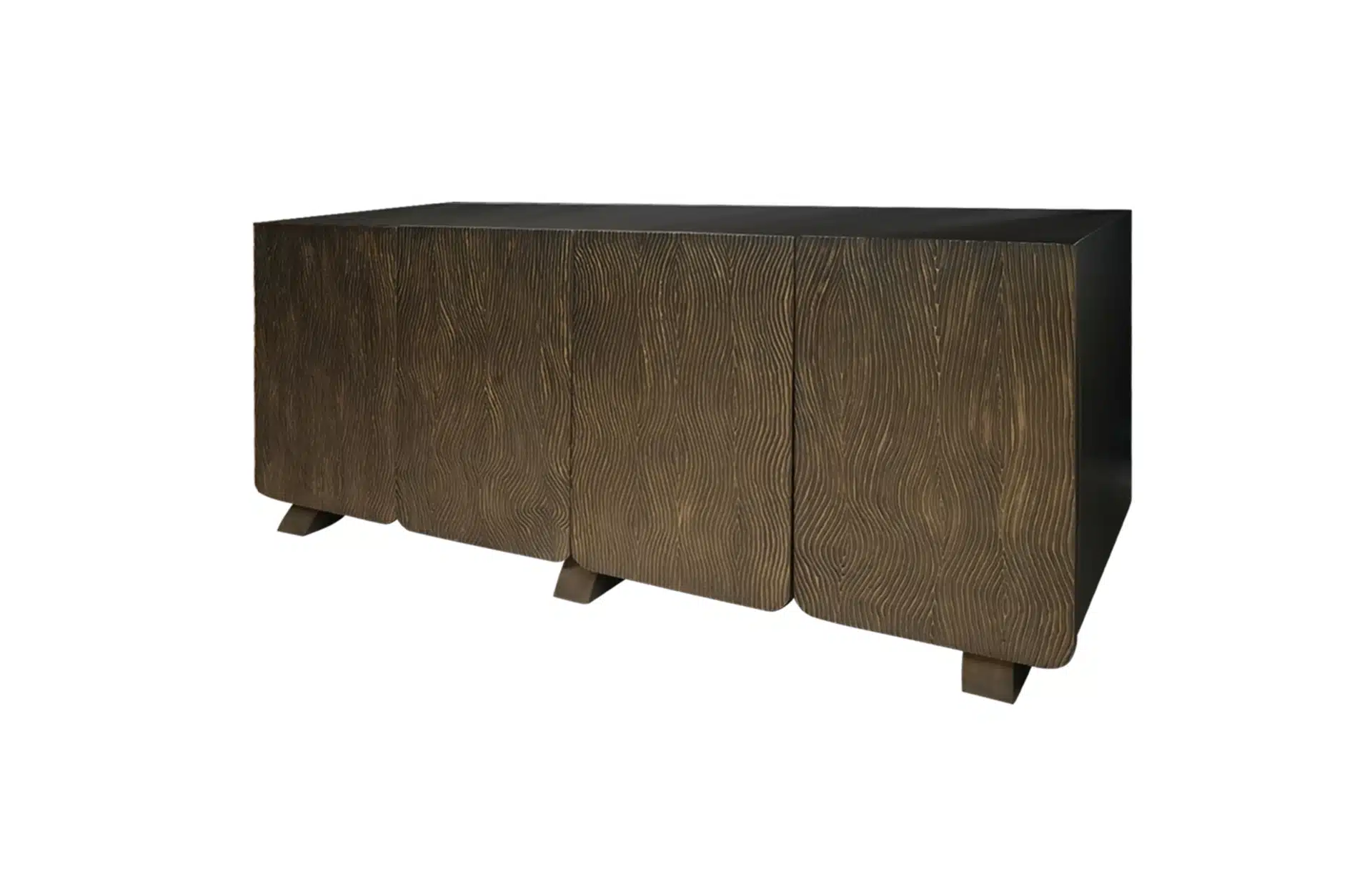 Home Decor Sideboard 4 Doors Savana Smooth Side View