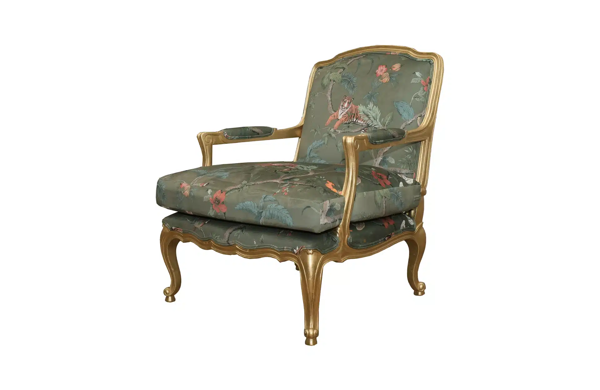 Home Decor Armchair Estate Rimini Chair FA Champagne Side View