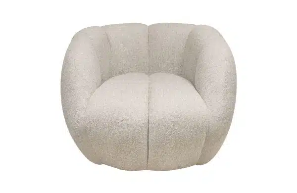 Home Decor Utrera Armchair Swivel Ote Cobble Front View