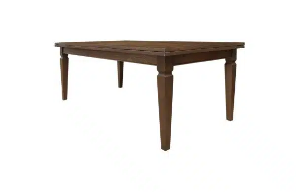 Home Decor Luciano Oak Brown 80 Dining Table Side View