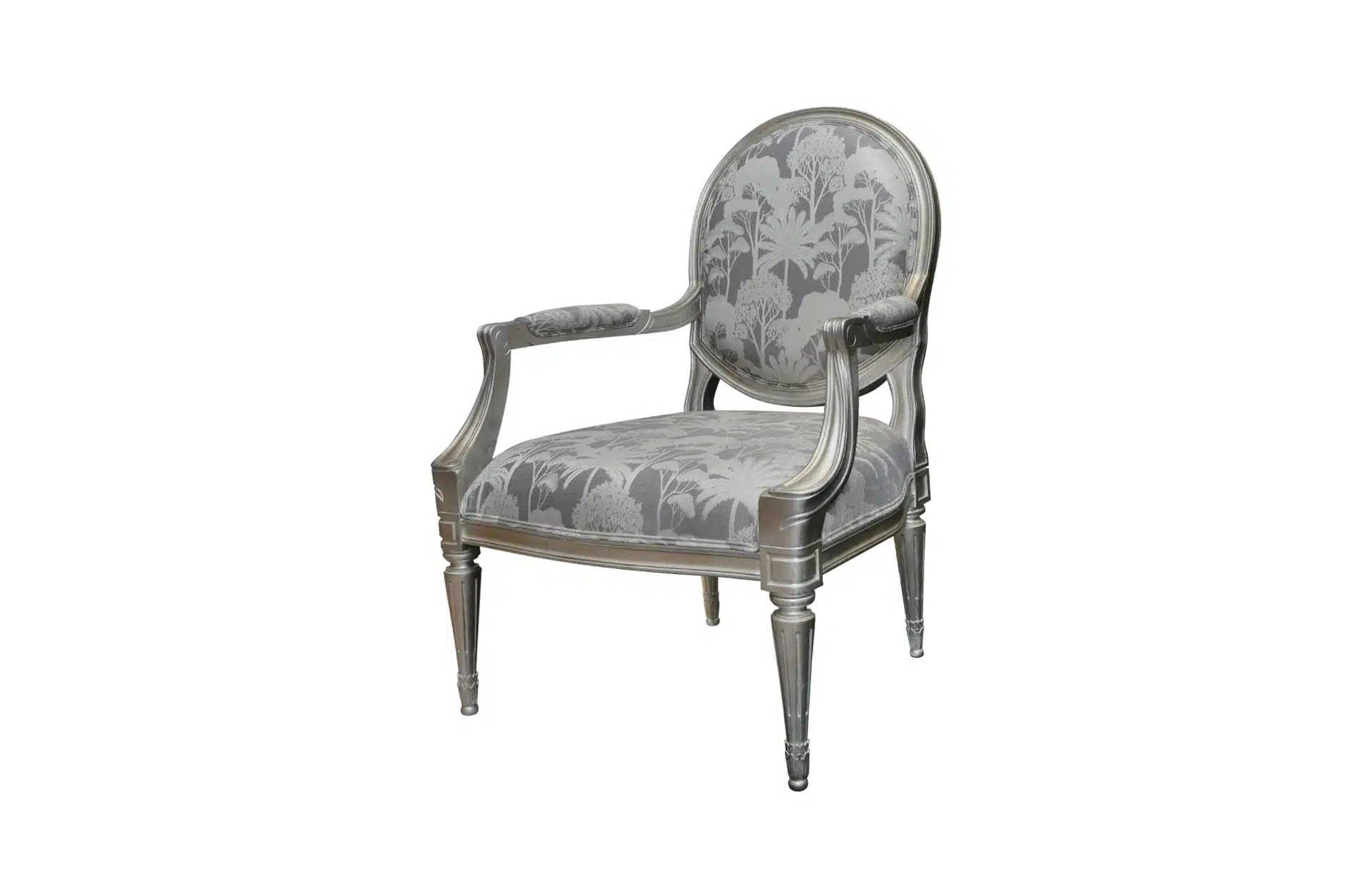 Home Decor Frieda Armchair SM Slate Side View