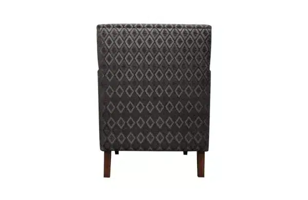 Home Decor Fay Arm Chair IA 02 Chestnut Back View