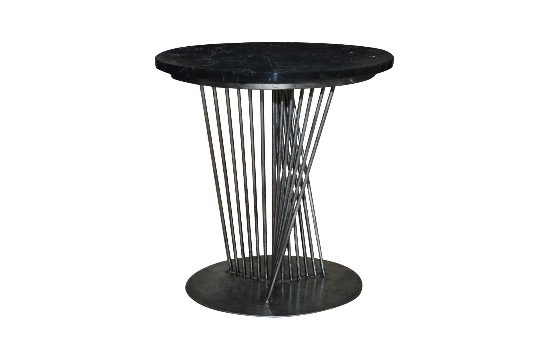 Home Decor Spiral Side Table Front View