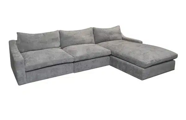 Home Decor Sectional & Corner Sofas Victtorio Cloud L Sofa MA - 0436 Front / Side View