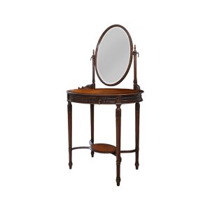 Home Decor Make Up Tables Vanity Paris Oval 33454 Side View
