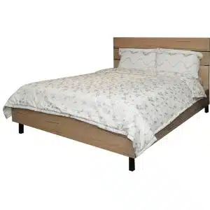 Home Decor Wild Oak Queen Bed Side View