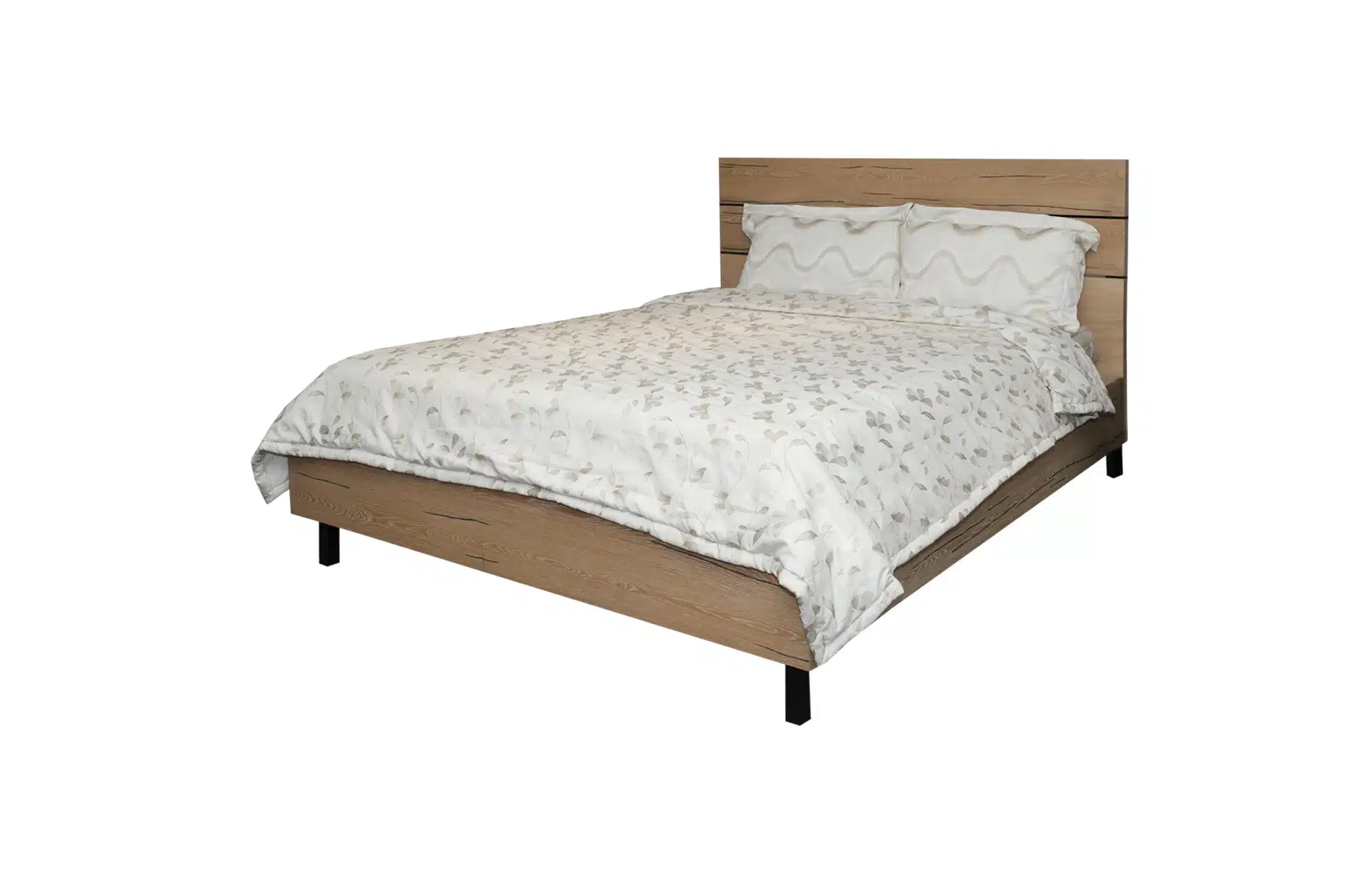 Home Decor Wild Oak Queen Bed Side View