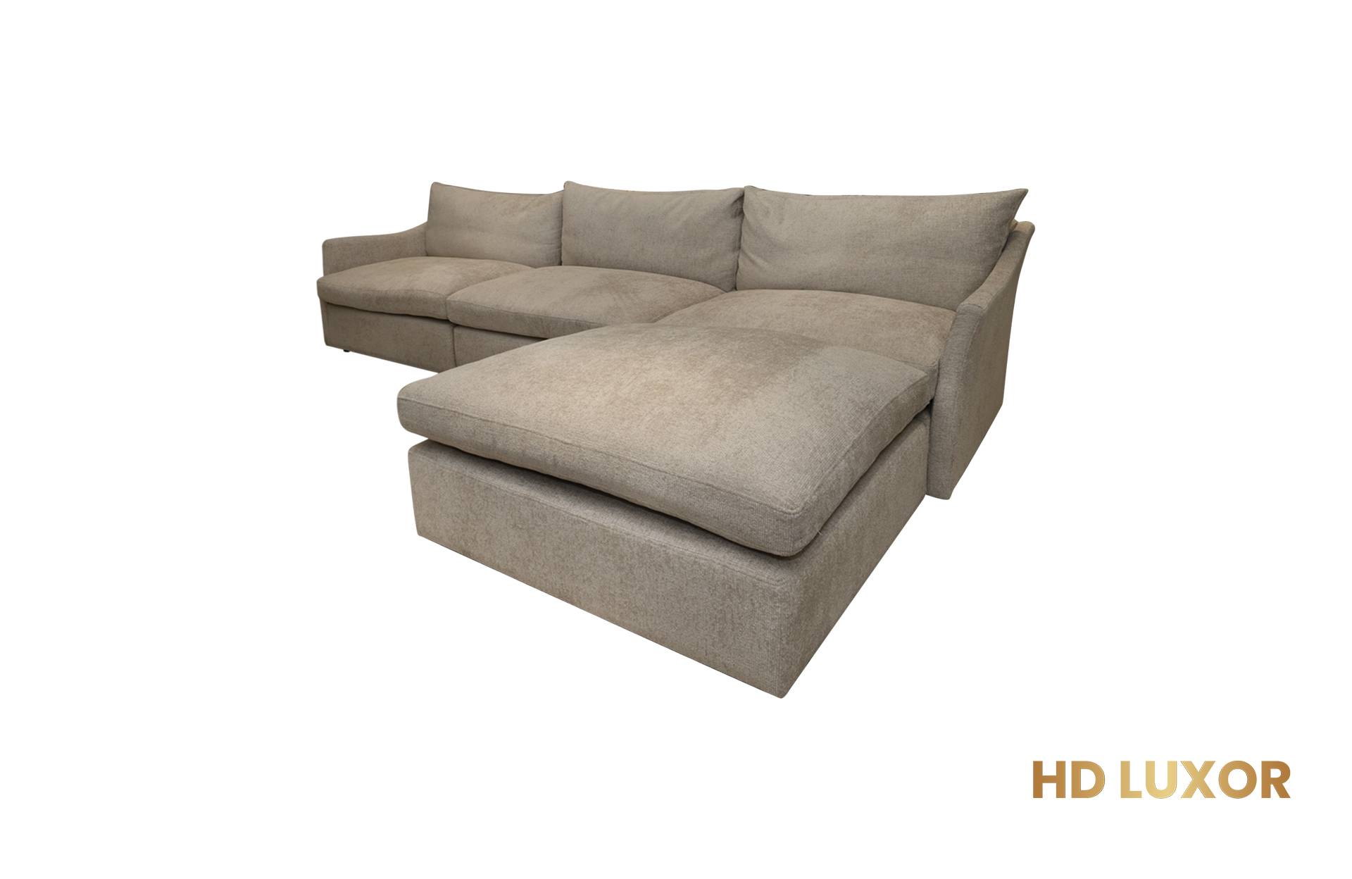 Home Decor Cloud the Sectional Sofa PG WR 02 Cream Side View