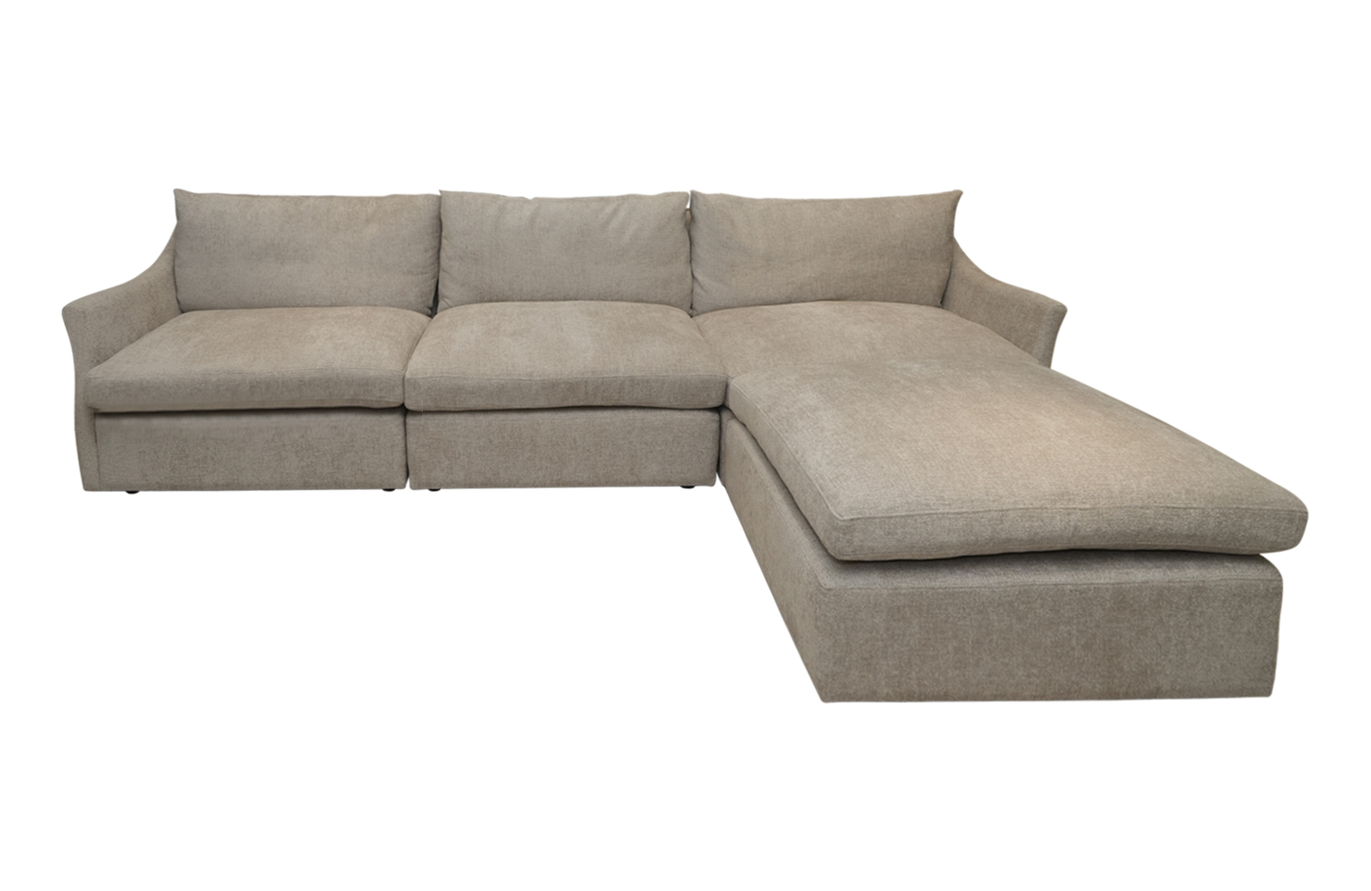 Home Decor Cloud the Sectional Sofa PG WR 02 Cream Front View