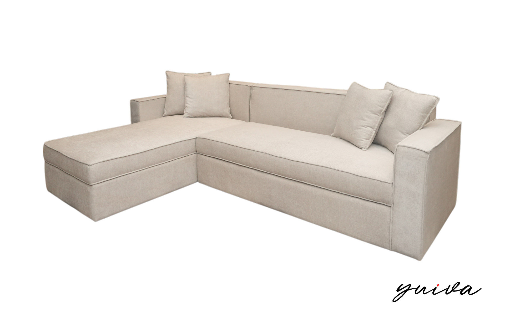 Home Decor Sectional & Corner Sofa Dubbo L Sofa MC Linen Side View