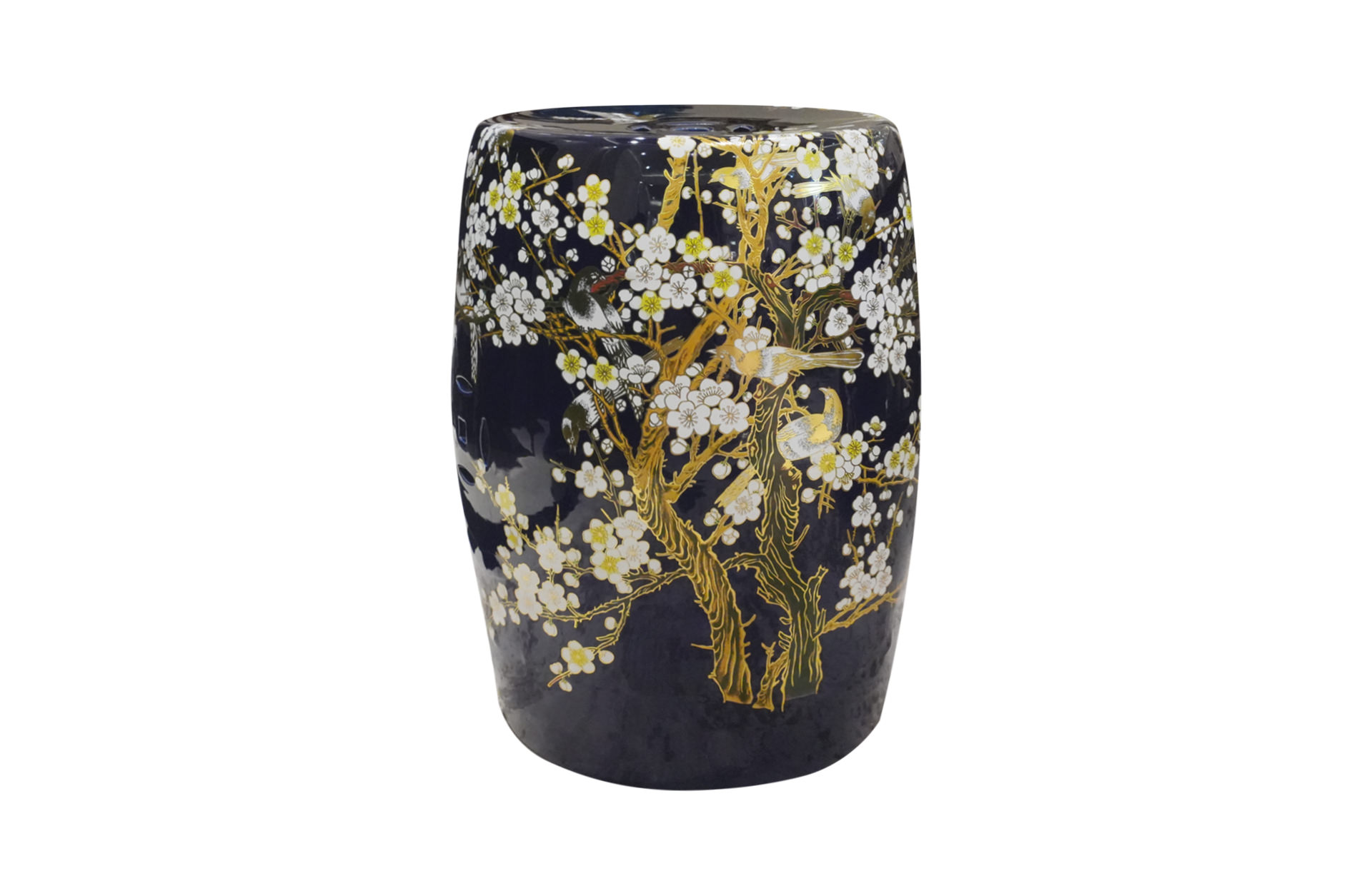 Home Decor Decorative Stool Ceramic Stool V Design 69 Front View