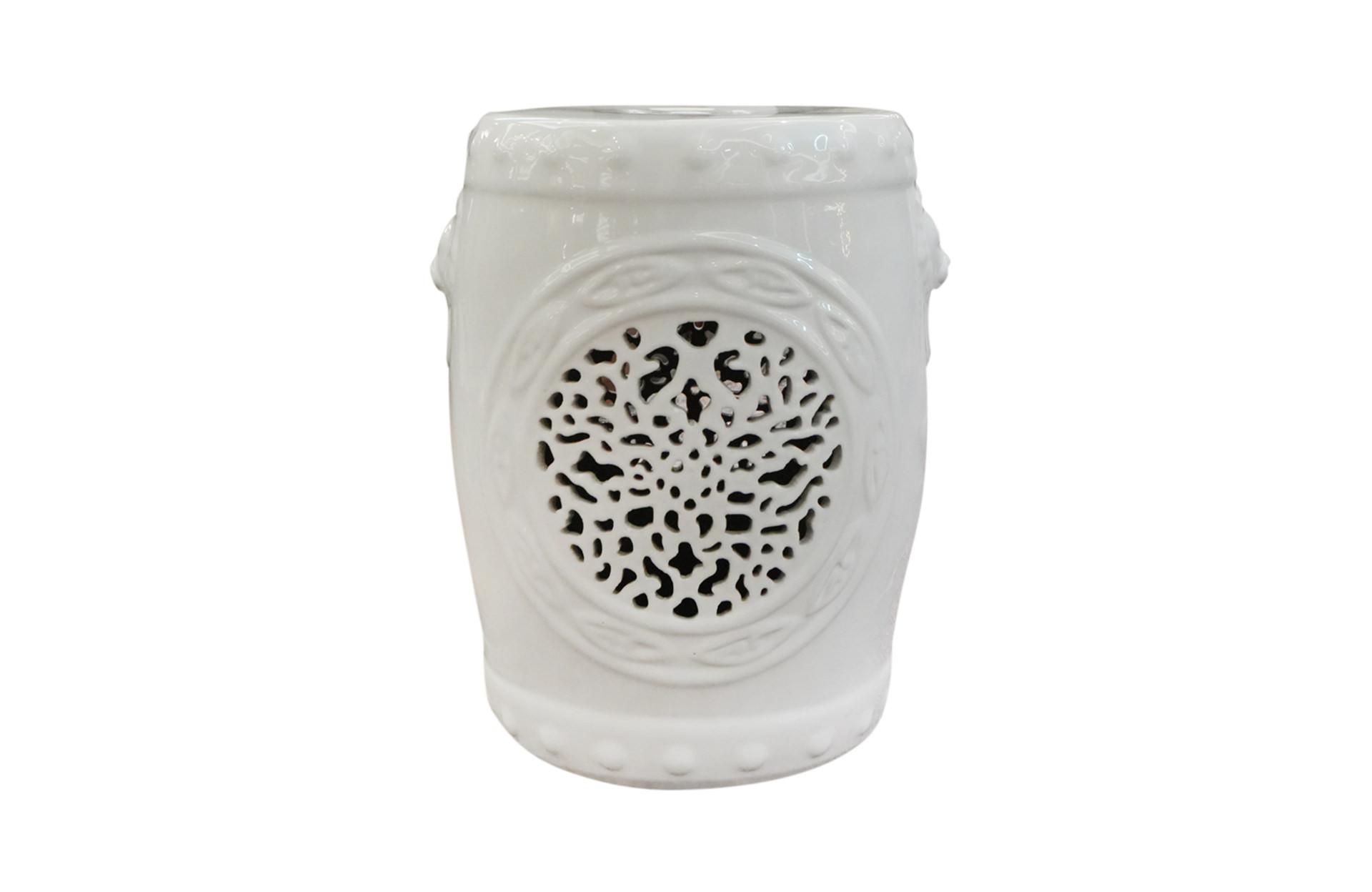 Home Decor Decorative Stool Ceramic Stool V Design 70 Front View