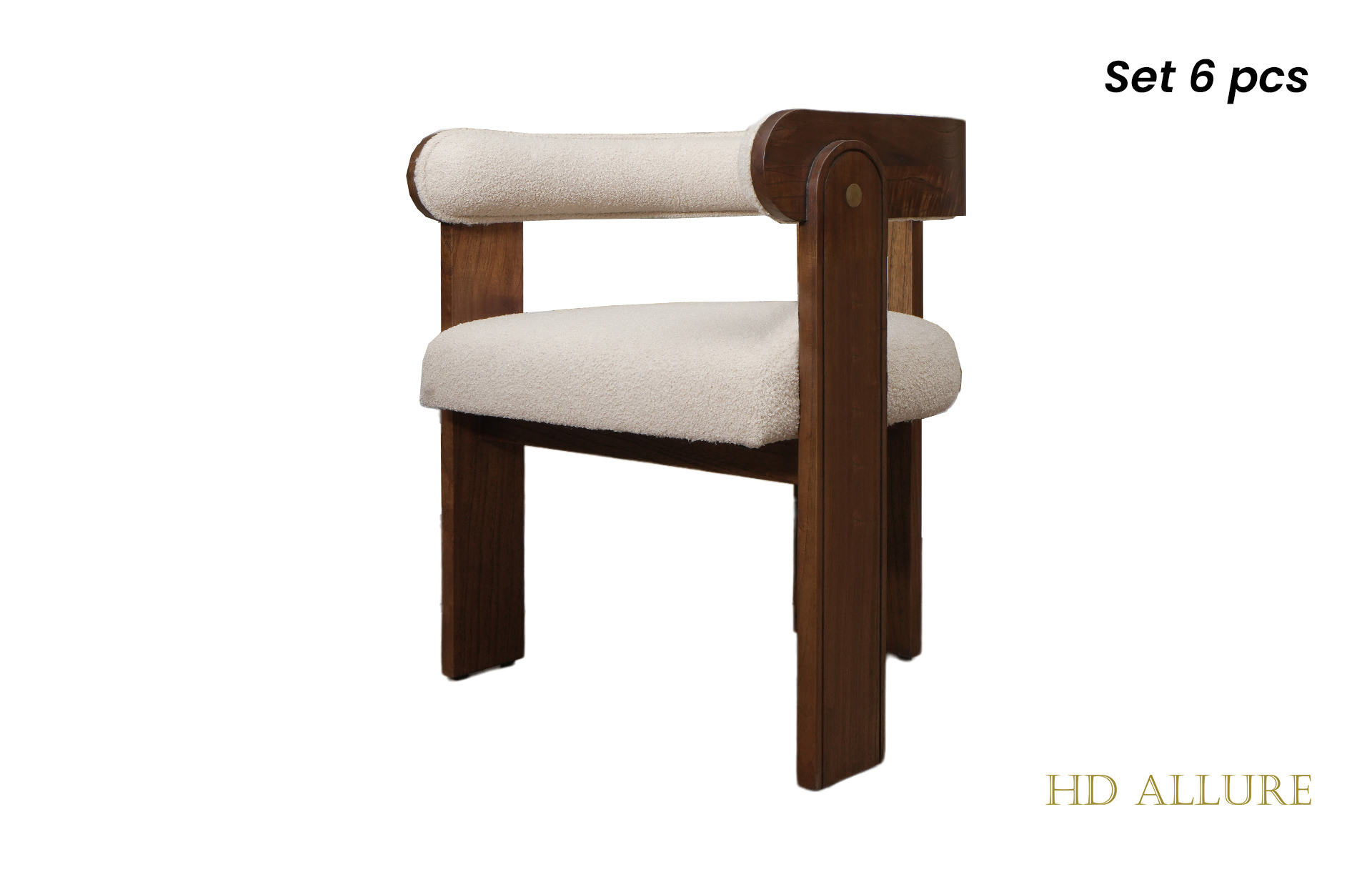Home Decor Agra Dining Chair Set Side View