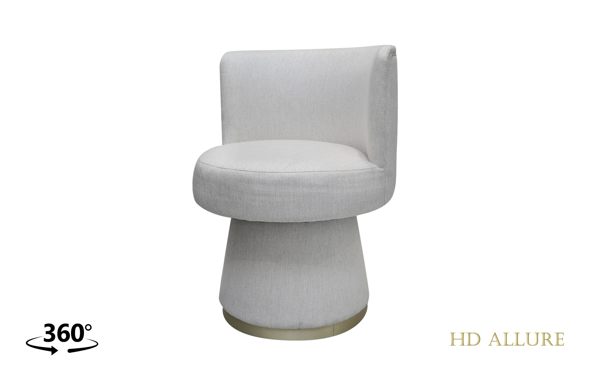 Home Decor Dining Chair Florence Talbot Ivory Side View