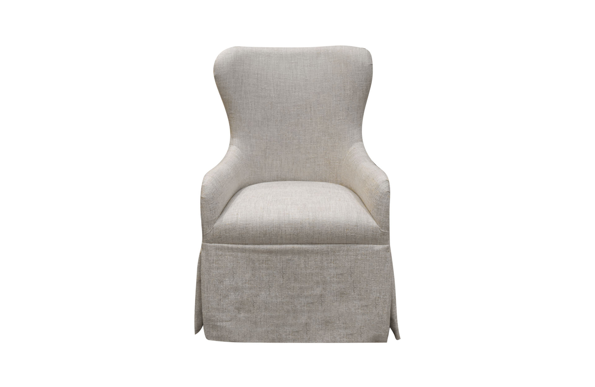 Home Decor Ella Dining Chair with Skirt BD 03 Nougat Front View