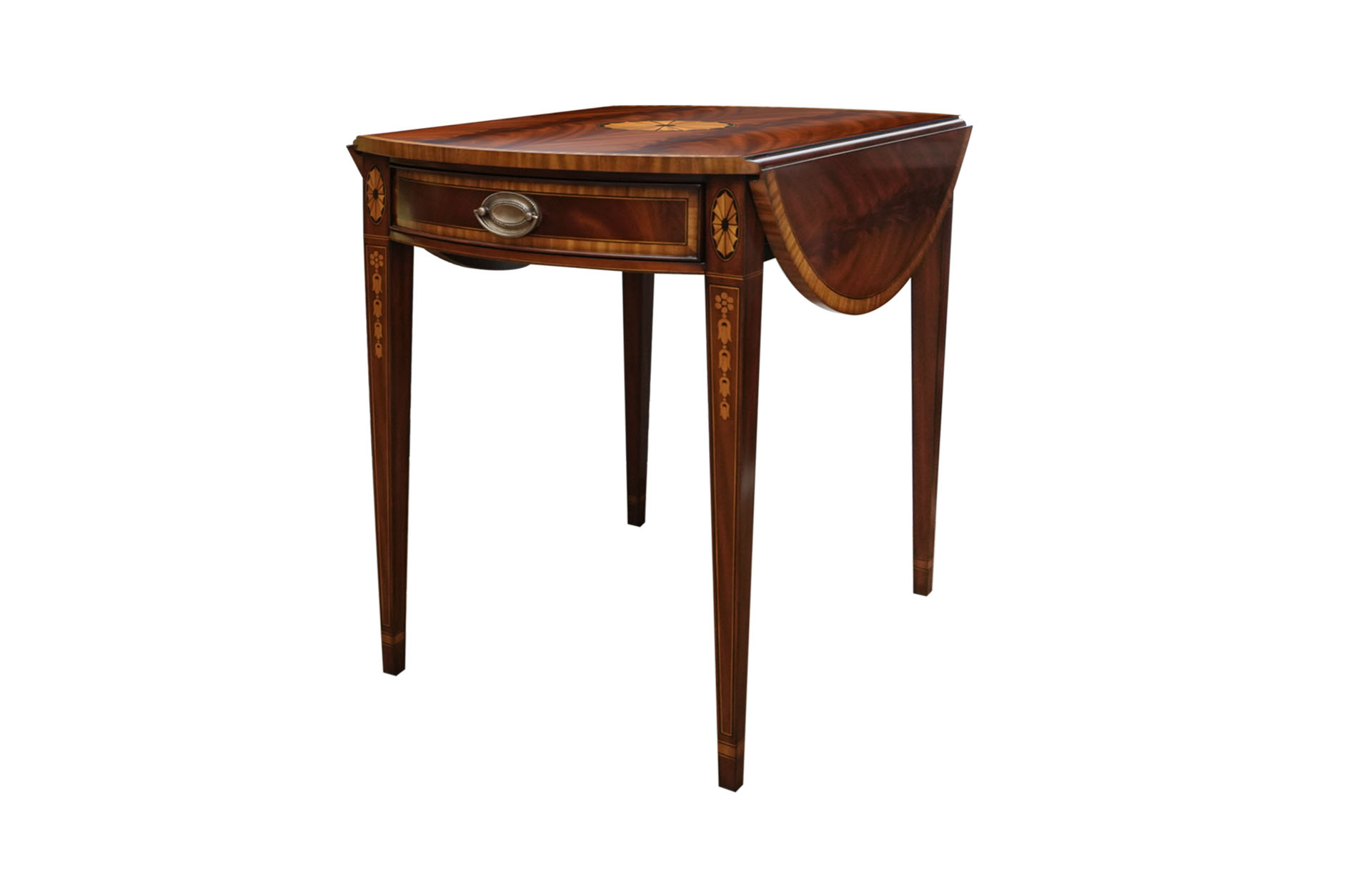 Home Decor Side Table Pembroke Dropleaf Table 34241 Side View 1